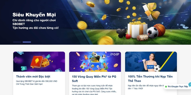 Tham gia SBOBET để nhận khuyến mãi khủng